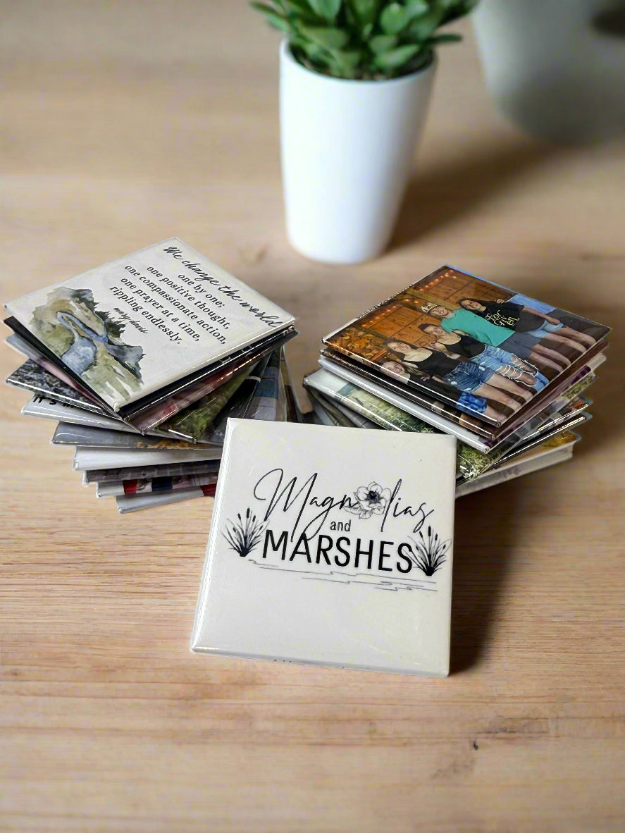 High Quality 2x2" Square Photo Magnets - 1pcs