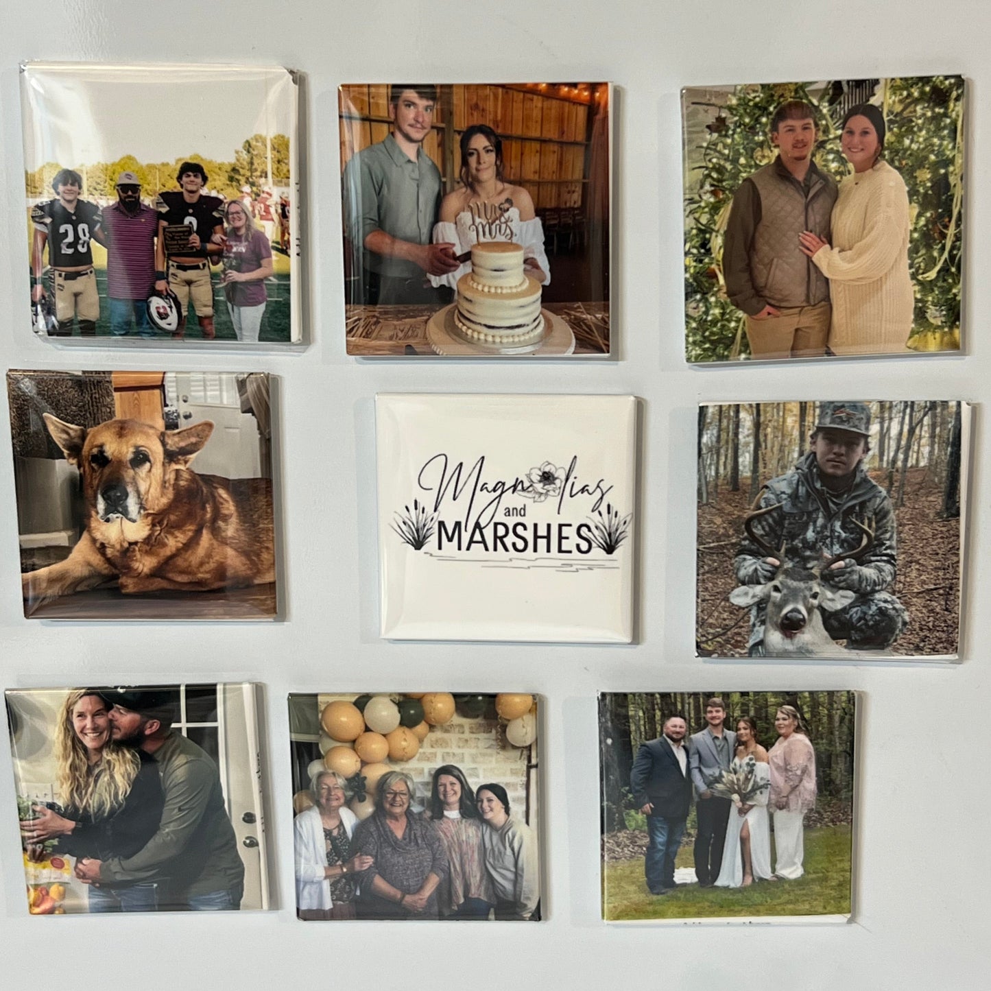 High Quality 2x2" Square Photo Magnets - 1pcs