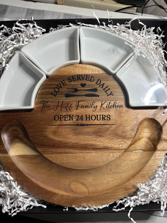 Charcuterie Cheese Board and Platter Set